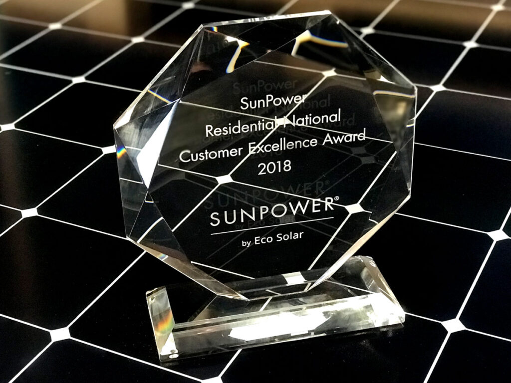 SunPower By Eco Solar Wins National Customer Excellence Award Sun Power