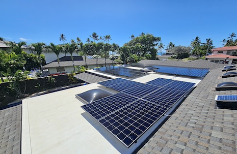 Honolulu home with solar panels installed by Eco Solar Hawaii, achieving energy independence and savings.
